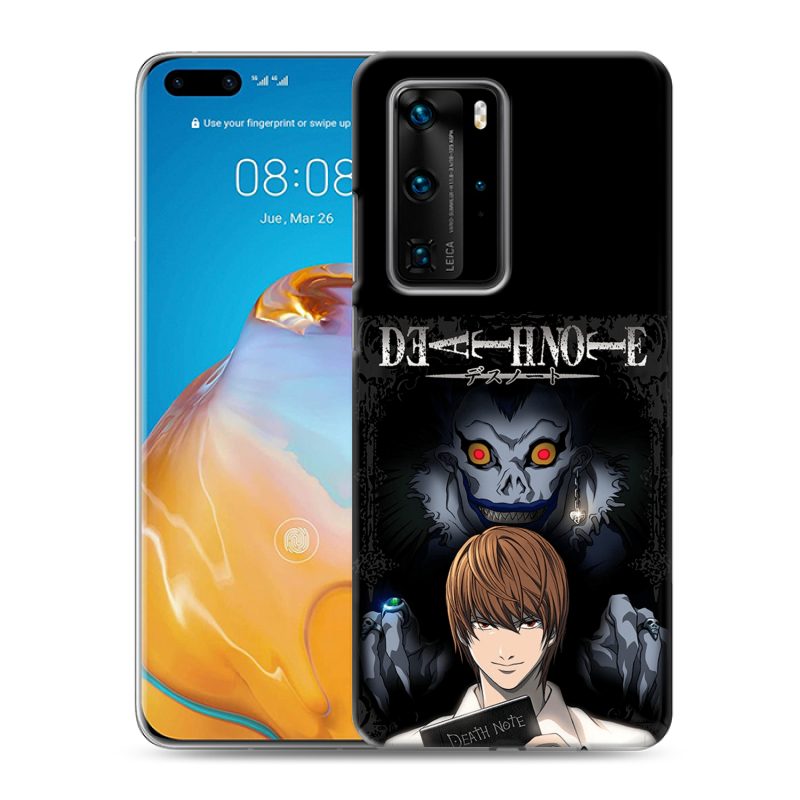 Силиконовый чехол на Huawei P40 Pro с принтом Death note Тетрадь смерти Силиконовый чехол на Huawei P40 Pro с принтом Death note Тетрадь смерти