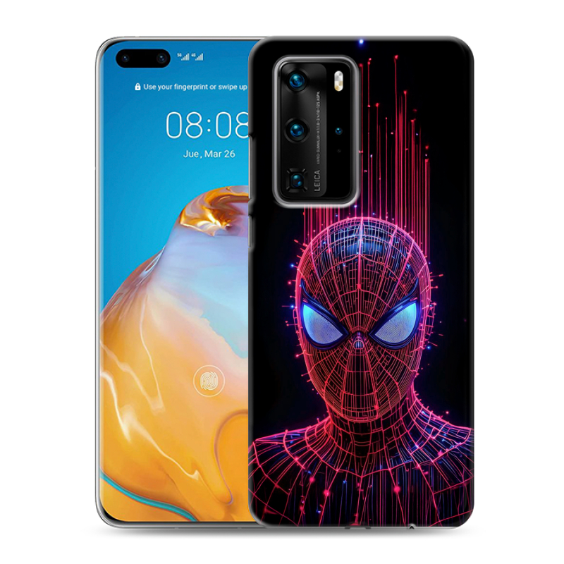 Силиконовый чехол на Huawei P40 Pro с принтом Spiderman Человек паук Силиконовый чехол на Huawei P40 Pro с принтом Spiderman Человек паук