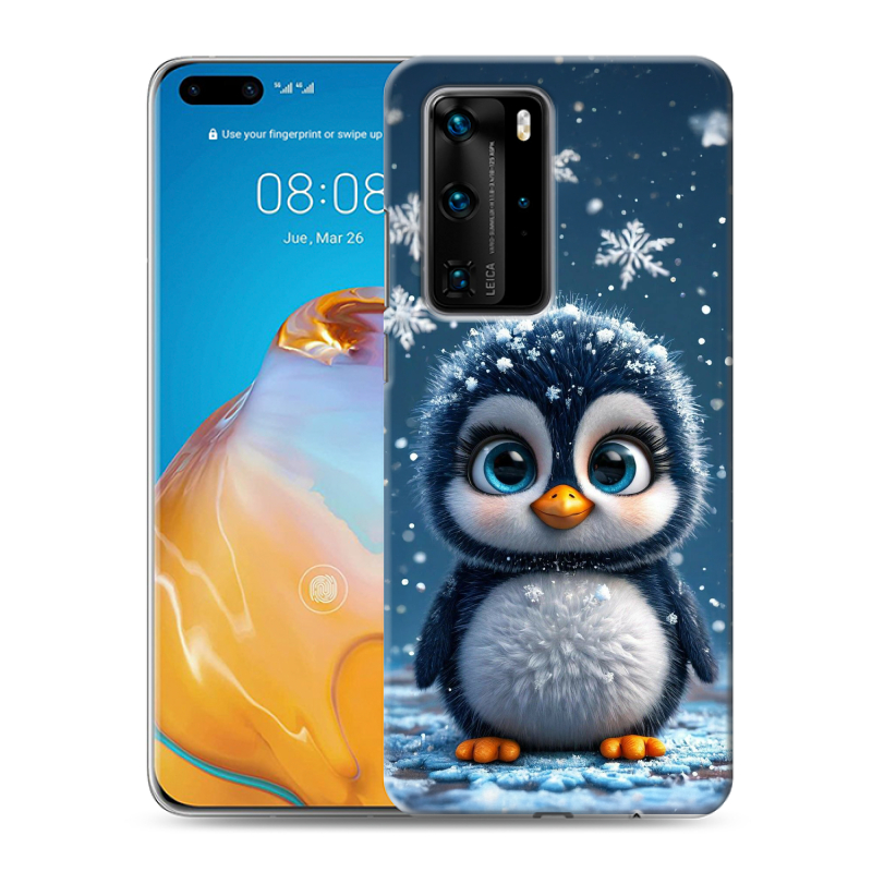 Пластиковый чехол на Huawei P40 Pro с принтом Новый год Пластиковый чехол на Huawei P40 Pro с принтом Новый год