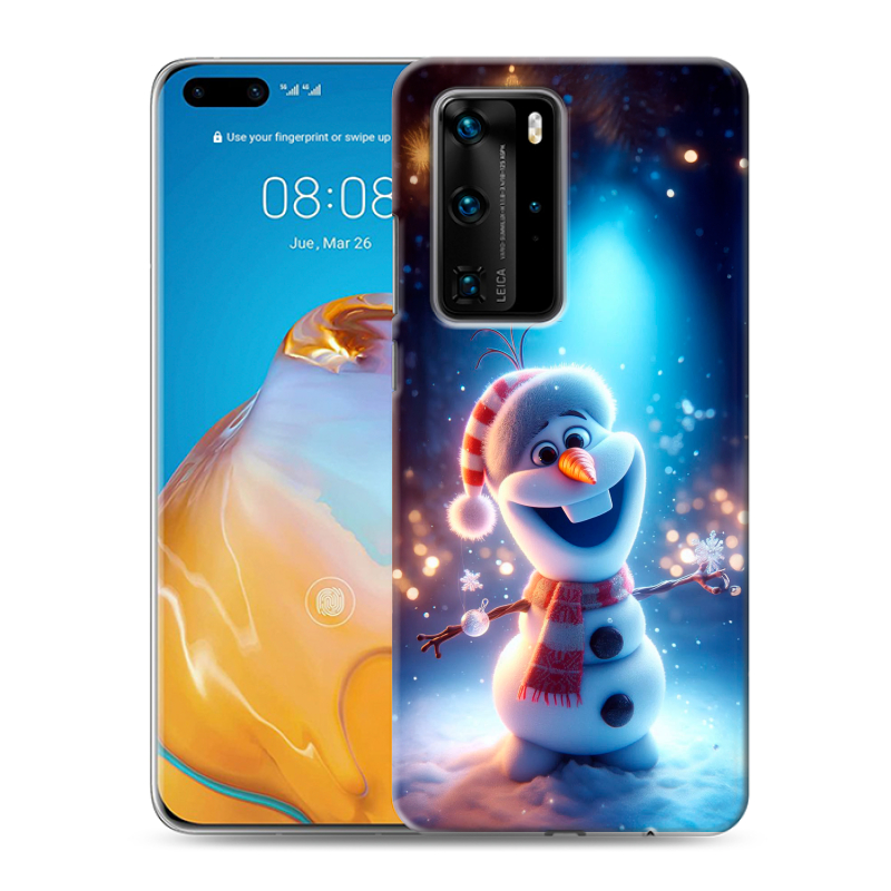 Пластиковый чехол на Huawei P40 Pro с принтом Новый год Пластиковый чехол на Huawei P40 Pro с принтом Новый год