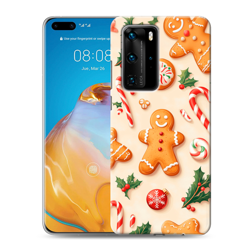 Пластиковый чехол на Huawei P40 Pro с принтом Новый год Пластиковый чехол на Huawei P40 Pro с принтом Новый год