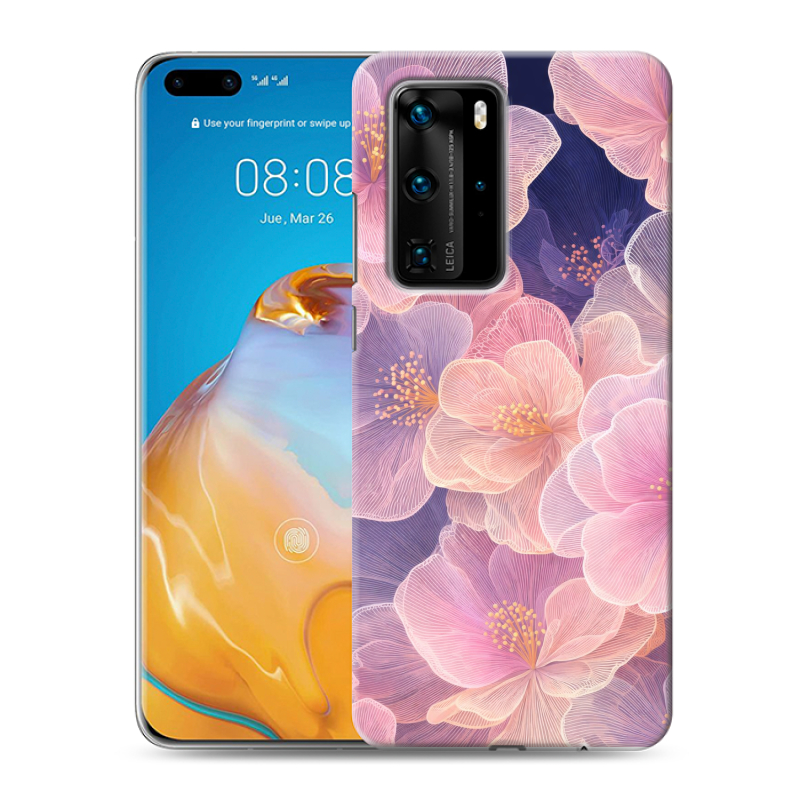 Пластиковый чехол на Huawei P40 Pro с принтом женский Пластиковый чехол на Huawei P40 Pro с принтом женский