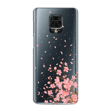Силиконовый чехол на Xiaomi Redmi Note 9 Pro с принтом Ветка сакуры Силиконовый чехол на Xiaomi Redmi Note 9 Pro с принтом Ветка сакуры