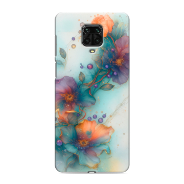 Силиконовый чехол на Xiaomi Redmi Note 9 Pro с принтом Акварельные цветы Силиконовый чехол на Xiaomi Redmi Note 9 Pro с принтом Акварельные цветы