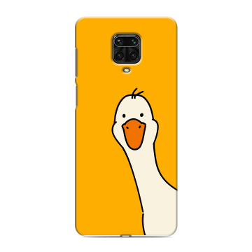 Силиконовый чехол на Xiaomi Redmi Note 9 Pro с принтом Утка Силиконовый чехол на Xiaomi Redmi Note 9 Pro с принтом Утка