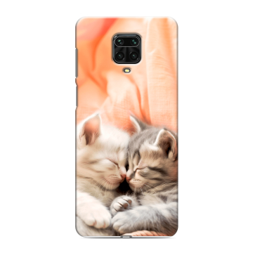 Силиконовый чехол на Xiaomi Redmi Note 9 Pro с принтом Котята Силиконовый чехол на Xiaomi Redmi Note 9 Pro с принтом Котята