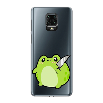 Силиконовый чехол на Xiaomi Redmi Note 9 Pro с принтом Лягушенок Силиконовый чехол на Xiaomi Redmi Note 9 Pro с принтом Лягушенок