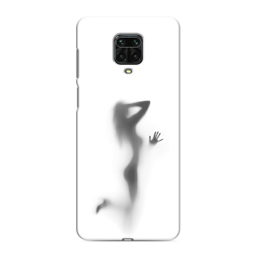 Силиконовый чехол на Xiaomi Redmi Note 9 Pro с принтом Силуэт