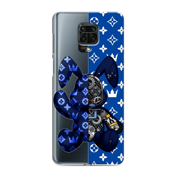 Силиконовый чехол на Xiaomi Redmi Note 9 Pro с принтом Луи робот