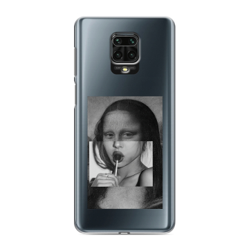 Силиконовый чехол на Xiaomi Redmi Note 9 Pro с принтом Мона Лиза