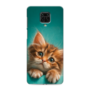 Силиконовый чехол на Xiaomi Redmi Note 9 Pro с принтом котенок Силиконовый чехол на Xiaomi Redmi Note 9 Pro с принтом котенок
