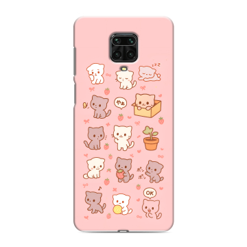 Силиконовый чехол на Xiaomi Redmi Note 9 Pro с принтом Hello Kitty Хелоу Кити Силиконовый чехол на Xiaomi Redmi Note 9 Pro с принтом Hello Kitty Хелоу Кити