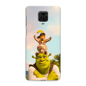 Силиконовый чехол на Xiaomi Redmi Note 9 Pro с принтом Шрек Shrek