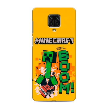 Силиконовый чехол на Xiaomi Redmi Note 9 Pro с принтом Майнкрафт Minecraft