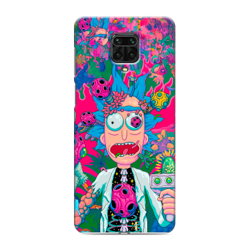 Силиконовый чехол на Xiaomi Redmi Note 9 Pro с принтом Рик и Морти Rick Morty