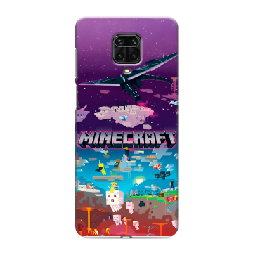 Силиконовый чехол на Xiaomi Redmi Note 9 Pro с принтом Майнкрафт Minecraft