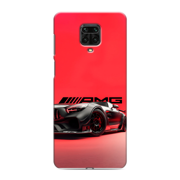 Силиконовый чехол на Xiaomi Redmi Note 9 Pro с принтом Мерседес Mercedes AMG
