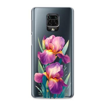 Силиконовый чехол на Xiaomi Redmi Note 9 Pro с принтом Цветы орхидеи