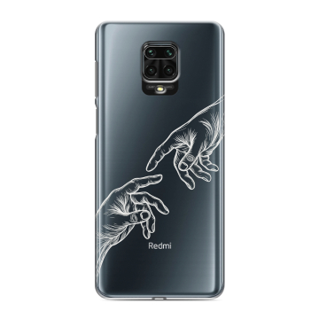 Силиконовый чехол на Xiaomi Redmi Note 9 Pro с принтом Сотворение мира