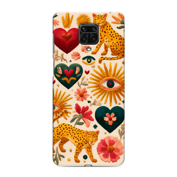 Силиконовый чехол на Xiaomi Redmi Note 9 Pro с принтом Модный принт