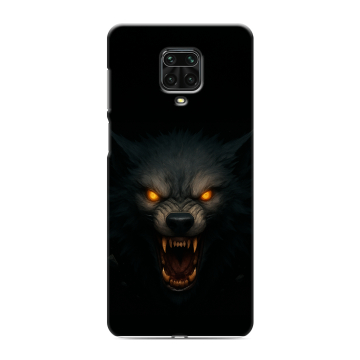 Силиконовый чехол на Xiaomi Redmi Note 9 Pro с принтом Волк