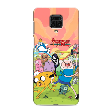 Силиконовый чехол на Xiaomi Redmi Note 9 Pro с принтом Adventure time Время приключений