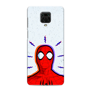 Силиконовый чехол на Xiaomi Redmi Note 9 Pro с принтом Spiderman Человек паук