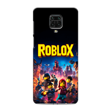 Силиконовый чехол на Xiaomi Redmi Note 9 Pro с принтом Roblox Роблокс