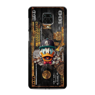 Силиконовый чехол на Xiaomi Redmi Note 9 Pro с принтом Дональд Дак Доллар Силиконовый чехол на Xiaomi Redmi Note 9 Pro с принтом Дональд Дак Доллар