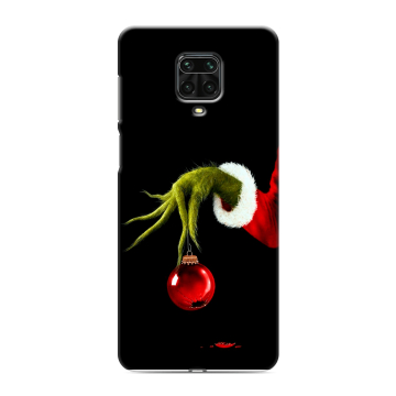 Силиконовый чехол на Xiaomi Redmi Note 9 Pro с принтом Новый год Гринч