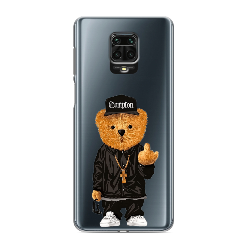 Пластиковый чехол на Xiaomi Redmi Note 9 Pro с принтом Плюшевый медведь Пластиковый чехол на Xiaomi Redmi Note 9 Pro с принтом Плюшевый медведь