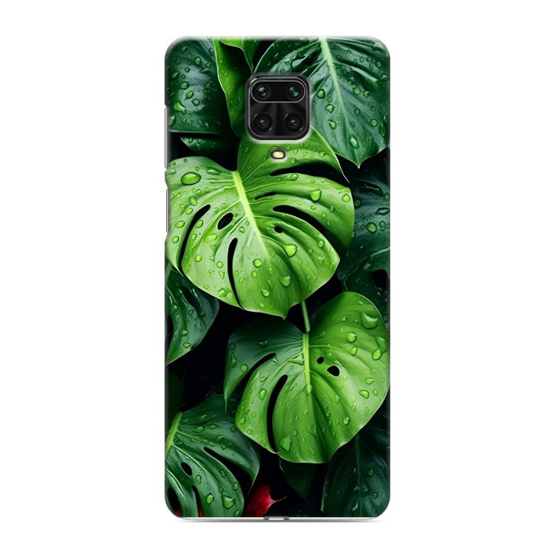 Силиконовый чехол на Xiaomi Redmi Note 9 Pro с принтом Листья Силиконовый чехол на Xiaomi Redmi Note 9 Pro с принтом Листья