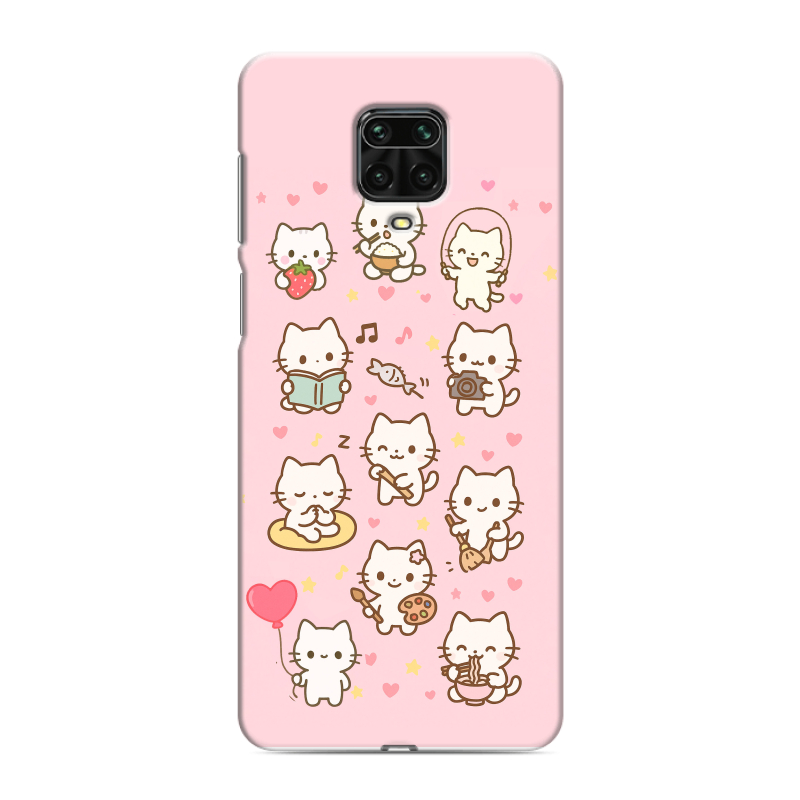 Пластиковый чехол на Xiaomi Redmi Note 9 Pro с принтом Hello Kitty Хелоу Кити Пластиковый чехол на Xiaomi Redmi Note 9 Pro с принтом Hello Kitty Хелоу Кити