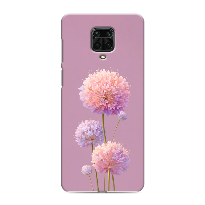 Силиконовый чехол на Xiaomi Redmi Note 9 Pro с принтом Цветы Силиконовый чехол на Xiaomi Redmi Note 9 Pro с принтом Цветы