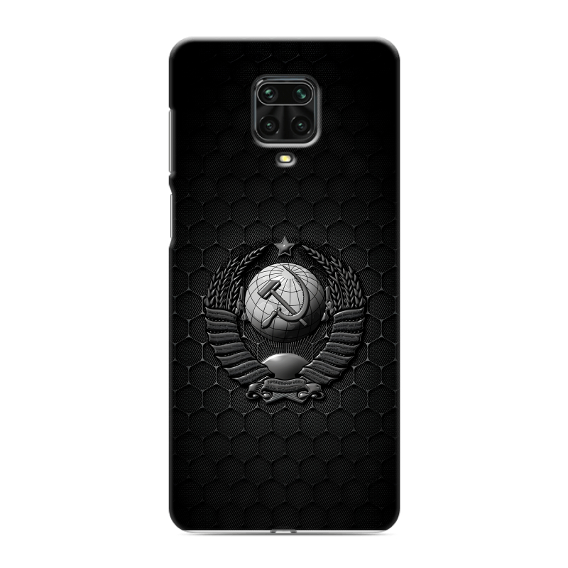 Пластиковый чехол на Xiaomi Redmi Note 9 Pro с принтом Герб Флаг СССР Пластиковый чехол на Xiaomi Redmi Note 9 Pro с принтом Герб Флаг СССР