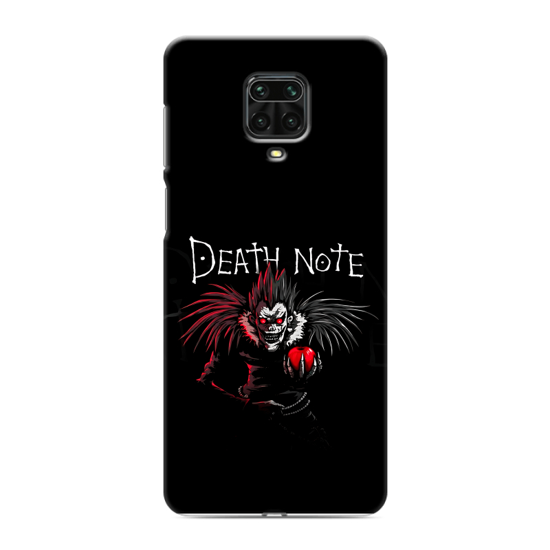 Пластиковый чехол на Xiaomi Redmi Note 9 Pro с принтом Death note Тетрадь смерти Пластиковый чехол на Xiaomi Redmi Note 9 Pro с принтом Death note Тетрадь смерти