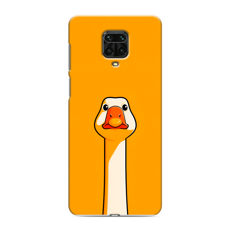Пластиковый чехол на Xiaomi Redmi Note 9 Pro с принтом Смешная утка Пластиковый чехол на Xiaomi Redmi Note 9 Pro с принтом Смешная утка