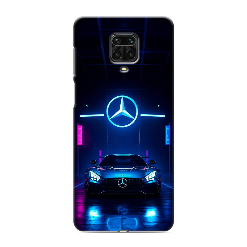 Пластиковый чехол на Xiaomi Redmi Note 9 Pro с принтом Mercedes Мерседес Пластиковый чехол на Xiaomi Redmi Note 9 Pro с принтом Mercedes Мерседес