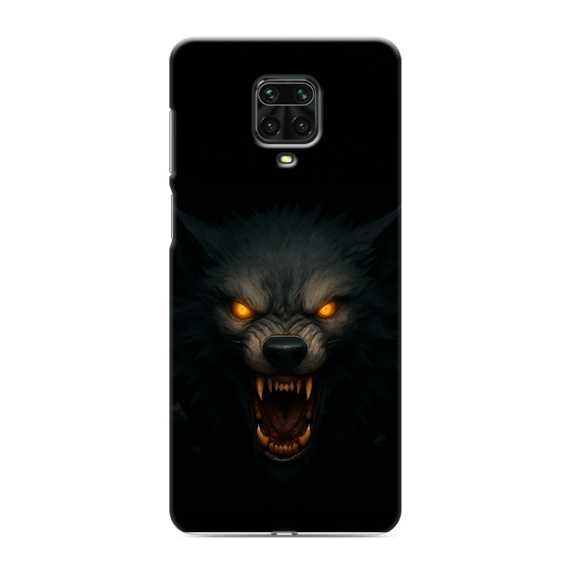 Пластиковый чехол на Xiaomi Redmi Note 9 Pro с принтом Волк Пластиковый чехол на Xiaomi Redmi Note 9 Pro с принтом Волк