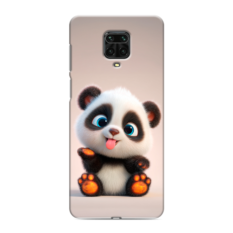 Силиконовый чехол на Xiaomi Redmi Note 9 Pro с принтом милая панда Силиконовый чехол на Xiaomi Redmi Note 9 Pro с принтом милая панда
