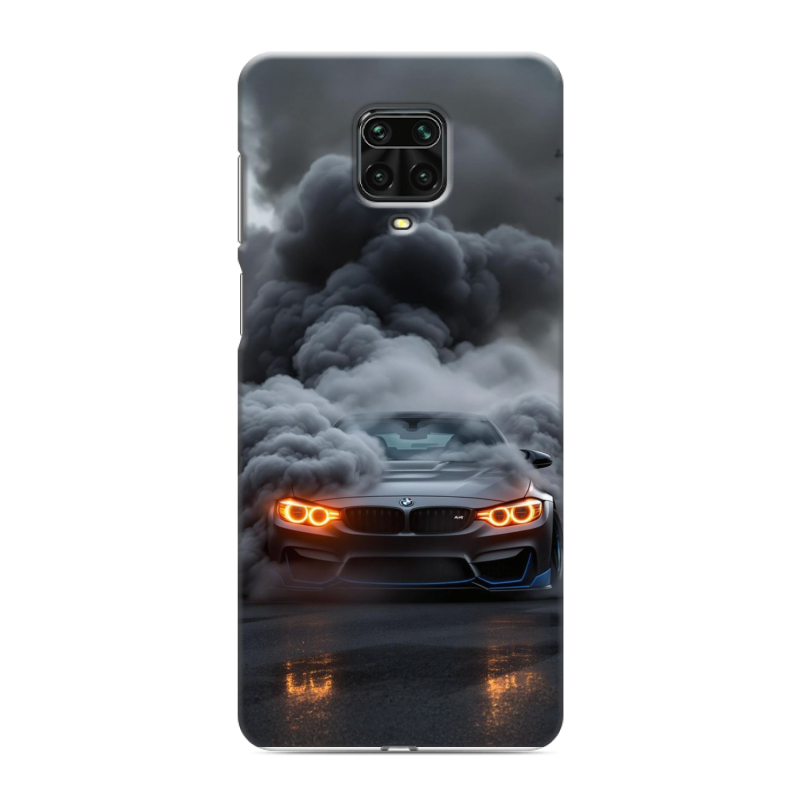 Пластиковый чехол на Xiaomi Redmi Note 9 Pro с принтом BMW БМВ Пластиковый чехол на Xiaomi Redmi Note 9 Pro с принтом BMW БМВ