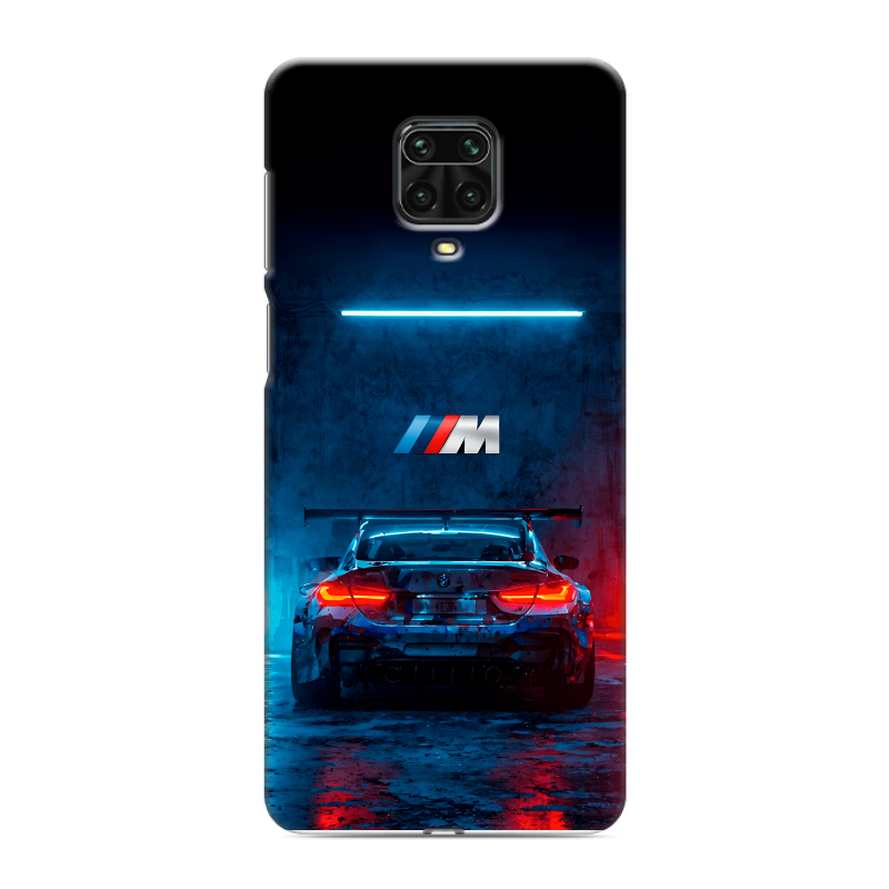 Силиконовый противоударный чехол на Xiaomi Redmi Note 9 Pro с принтом BMW БМВ Силиконовый противоударный чехол на Xiaomi Redmi Note 9 Pro с принтом BMW БМВ
