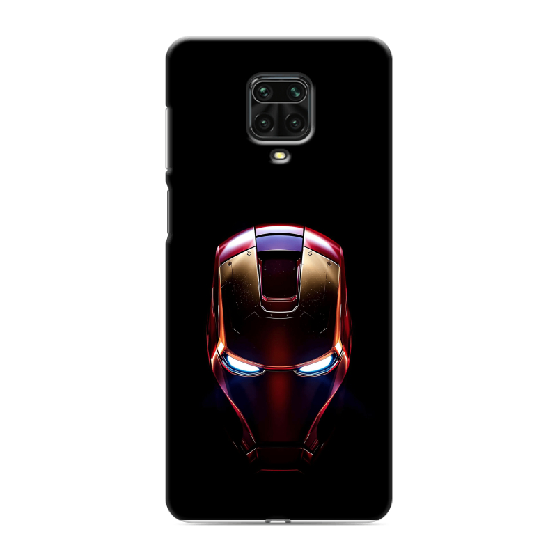 Пластиковый чехол на Xiaomi Redmi Note 9 Pro с принтом IronMan Железный человек Пластиковый чехол на Xiaomi Redmi Note 9 Pro с принтом IronMan Железный человек