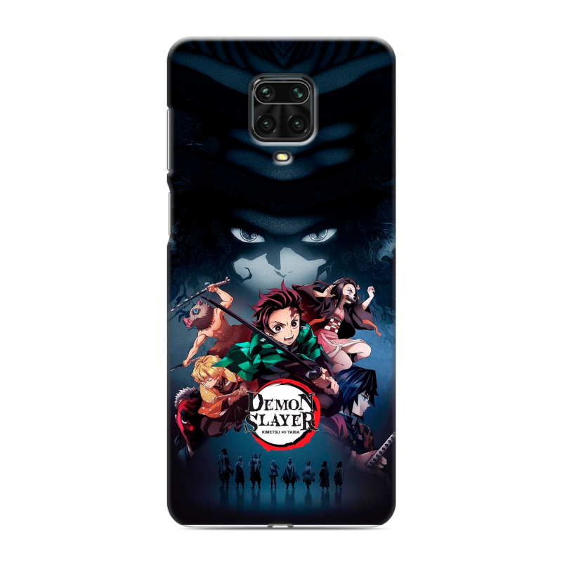 Пластиковый чехол на Xiaomi Redmi Note 9 Pro с принтом Demon Slayer Клинок рассекающий демонов Пластиковый чехол на Xiaomi Redmi Note 9 Pro с принтом Demon Slayer Клинок рассекающий демонов