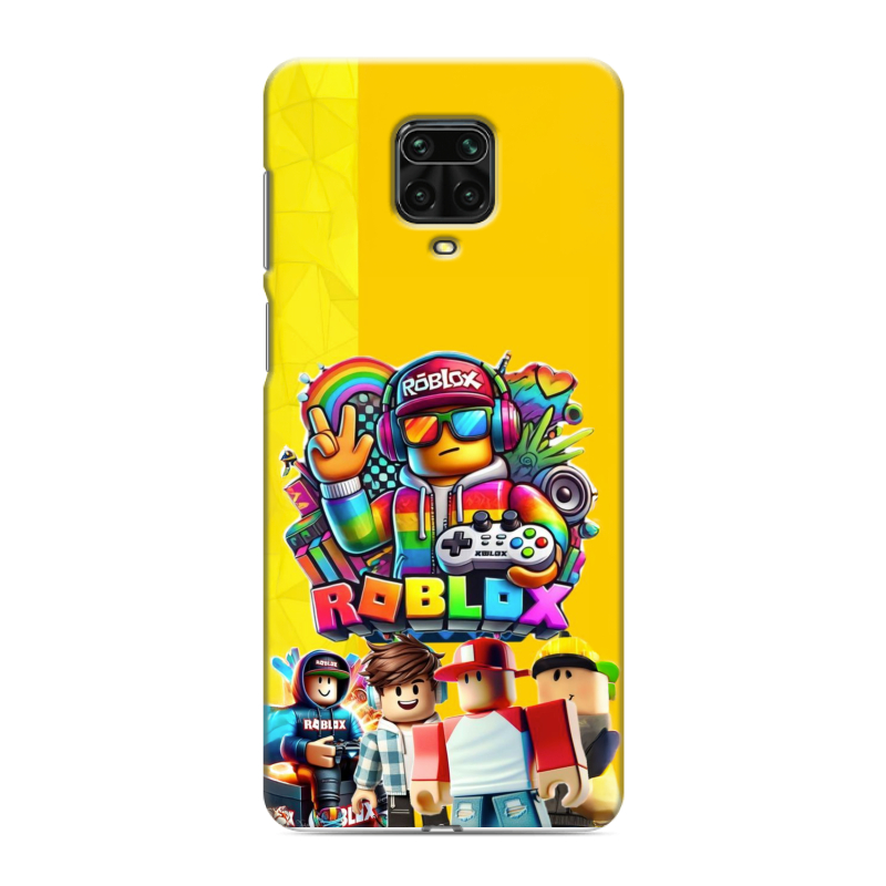 Силиконовый чехол на Xiaomi Redmi Note 9 Pro с принтом Roblox Роблокс Силиконовый чехол на Xiaomi Redmi Note 9 Pro с принтом Roblox Роблокс