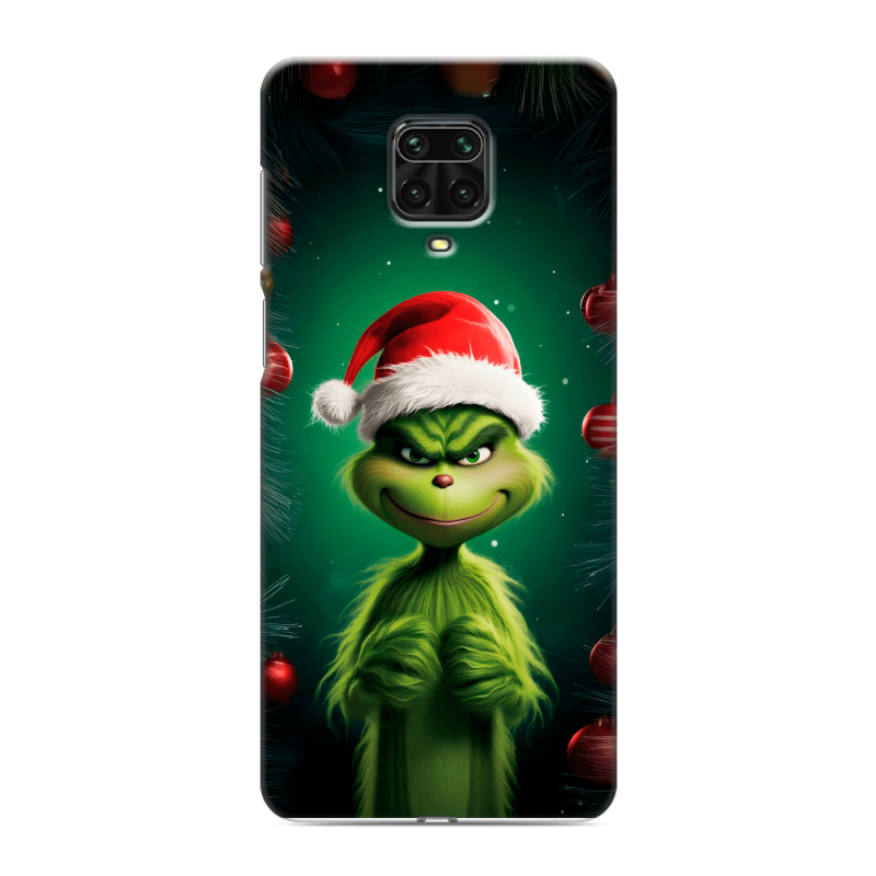 Силиконовый чехол на Xiaomi Redmi Note 9 Pro с принтом Гринч Новый год Рождество Силиконовый чехол на Xiaomi Redmi Note 9 Pro с принтом Гринч Новый год Рождество