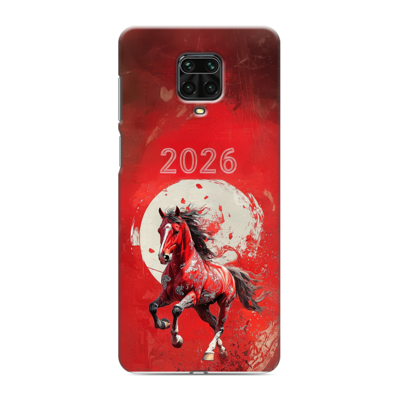 Пластиковый чехол на Xiaomi Redmi Note 9 Pro с принтом Новый год Пластиковый чехол на Xiaomi Redmi Note 9 Pro с принтом Новый год
