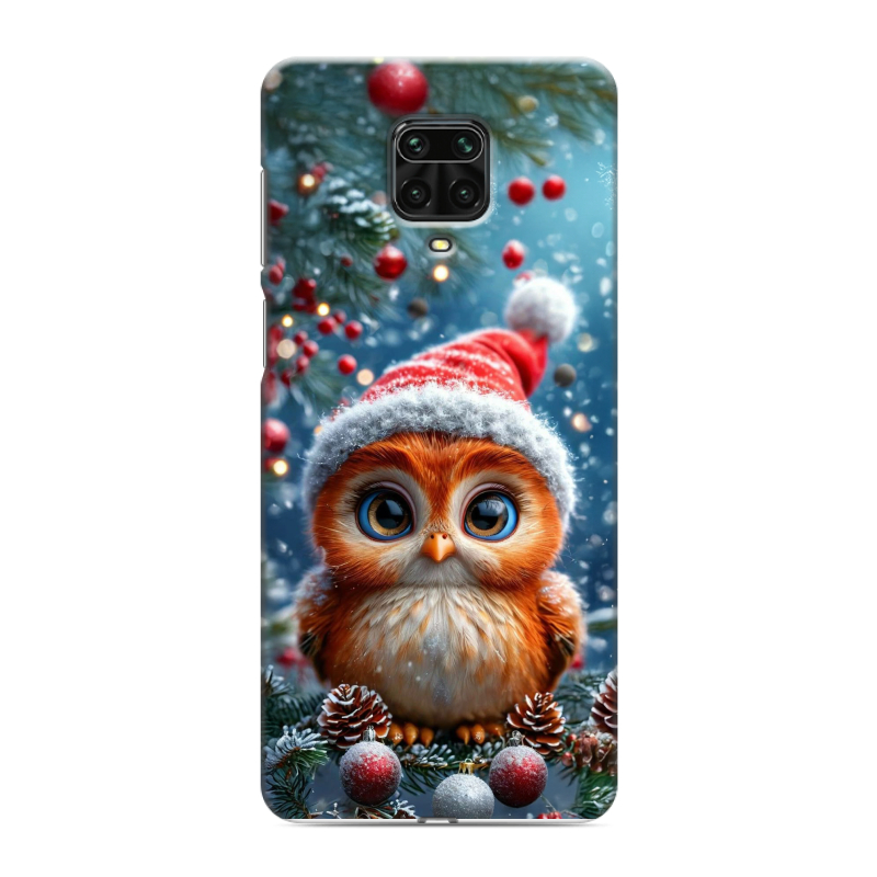 Силиконовый чехол на Xiaomi Redmi Note 9 Pro с принтом Новый год Силиконовый чехол на Xiaomi Redmi Note 9 Pro с принтом Новый год