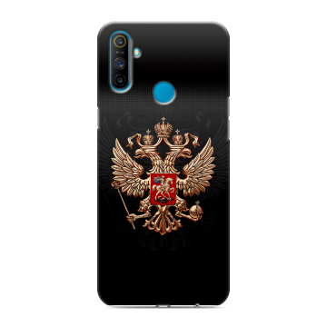 Силиконовый чехол на Realme C3 с принтом Герб России Силиконовый чехол на Realme C3 с принтом Герб России