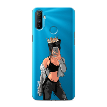 Силиконовый чехол на Realme C3 с принтом Женские принты Силиконовый чехол на Realme C3 с принтом Женские принты